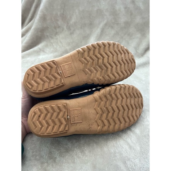 Vintage Women’s Sporto Ellen Gum Shoe Rubber with Leather Upper Navy Size 7 - Picture 4 of 6